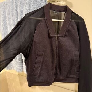 Armani Exchange Black Bomber Jacket